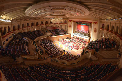 三池淵管弦楽団の公演（2020年9月10日付労働新聞より）