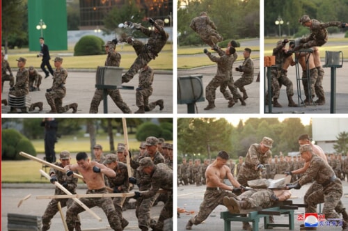 １１日に開幕した国防発展展覧会「自衛ー2021」（2021年10月12日付朝鮮中央通信）