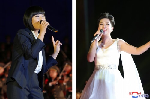 金正恩氏が創建74周年祝賀行事を観覧した（2022年9月9日付朝鮮中央通信）