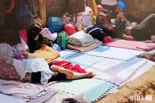 水害復旧作業に当たる女性突撃隊員の宿舎（画像：デイリーNK内部情報筋）